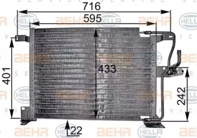 8FC 351 300-591 HELLA Конденсатор, кондиционер 8FC 351 300-591 HELLA Конденсатор, кондиционер