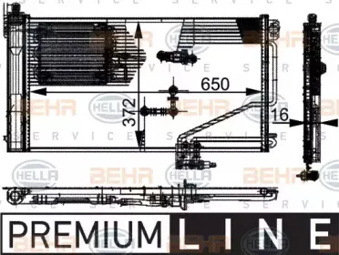 8FC 351 301-341 HELLA Конденсатор, кондиционер 8FC 351 301-341 HELLA Конденсатор, кондиционер