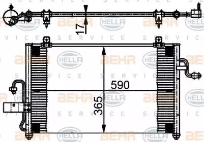 8FC 351 302-051 HELLA Конденсатор, кондиционер 8FC 351 302-051 HELLA Конденсатор, кондиционер
