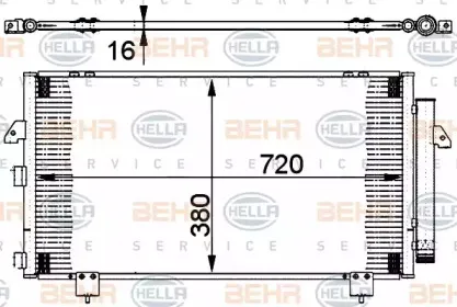 8FC 351 302-111 HELLA Конденсатор, кондиционер 8FC 351 302-111 HELLA Конденсатор, кондиционер
