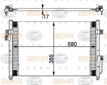 8FC 351 302-231 HELLA Конденсатор, кондиционер 8FC 351 302-231 HELLA Конденсатор, кондиционер