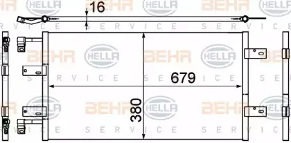 8FC 351 303-591 HELLA Конденсатор, кондиционер 8FC 351 303-591 HELLA Конденсатор, кондиционер