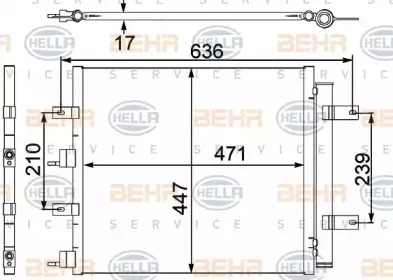 8FC 351 304-181 HELLA Конденсатор, кондиционер 8FC 351 304-181 HELLA Конденсатор, кондиционер