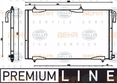 8FC 351 304-501 HELLA Конденсатор, кондиционер 8FC 351 304-501 HELLA Конденсатор, кондиционер