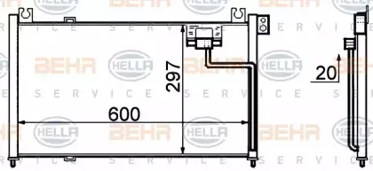 8FC 351 306-141 HELLA Конденсатор, кондиционер 8FC 351 306-141 HELLA Конденсатор, кондиционер