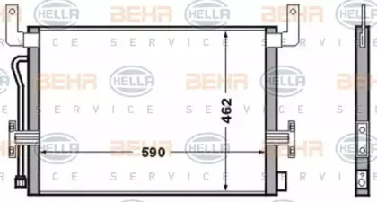 8FC 351 306-521 HELLA Конденсатор, кондиционер 8FC 351 306-521 HELLA Конденсатор, кондиционер
