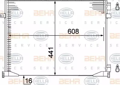 8FC 351 306-661 HELLA Конденсатор, кондиционер 8FC 351 306-661 HELLA Конденсатор, кондиционер