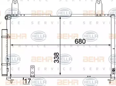 8FC 351 309-121 HELLA Конденсатор, кондиционер 8FC 351 309-121 HELLA Конденсатор, кондиционер