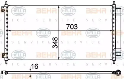 8FC 351 310-281 HELLA Конденсатор, кондиционер 8FC 351 310-281 HELLA Конденсатор, кондиционер