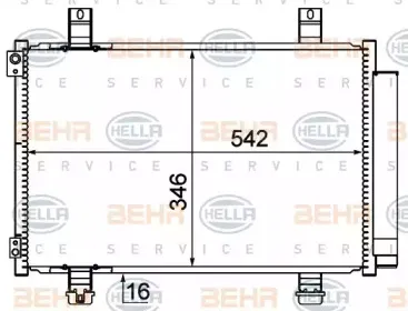 8FC 351 310-291 HELLA Конденсатор, кондиционер 8FC 351 310-291 HELLA Конденсатор, кондиционер