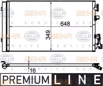 8FC 351 310-541 HELLA Конденсатор, кондиционер 8FC 351 310-541 HELLA Конденсатор, кондиционер