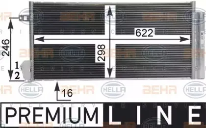 8FC 351 310-591 HELLA Конденсатор, кондиционер 8FC 351 310-591 HELLA Конденсатор, кондиционер