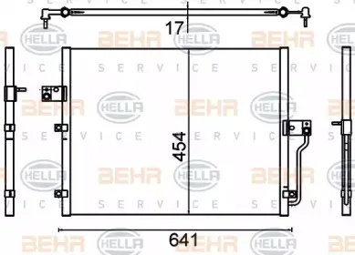 8FC 351 310-711 HELLA Конденсатор, кондиционер 8FC 351 310-711 HELLA Конденсатор, кондиционер