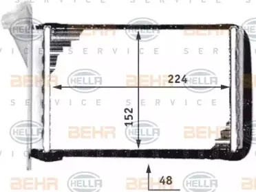 8FH 351 311-441 HELLA Теплообменник, отопление салона 8FH 351 311-441 HELLA Теплообменник, отопление салона