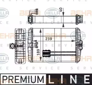 8FH 351 312-021 HELLA Теплообменник, отопление салона 8FH 351 312-021 HELLA Теплообменник, отопление салона