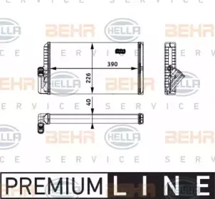 8FH 351 312-541 HELLA Теплообменник, отопление салона 8FH 351 312-541 HELLA Теплообменник, отопление салона
