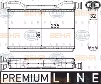 8FH 351 315-491 HELLA Теплообменник, отопление салона 8FH 351 315-491 HELLA Теплообменник, отопление салона