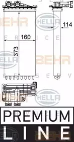 8FH 351 315-581 HELLA Теплообменник, отопление салона 8FH 351 315-581 HELLA Теплообменник, отопление салона