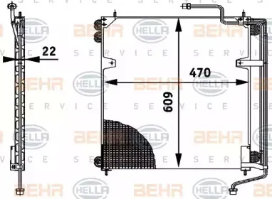 8FC 351 317-021 HELLA Конденсатор, кондиционер 8FC 351 317-021 HELLA Конденсатор, кондиционер