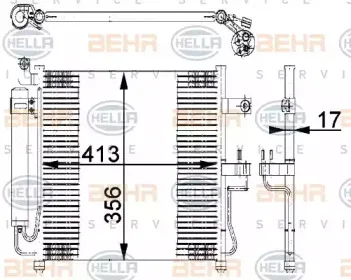 8FC 351 318-041 HELLA Конденсатор, кондиционер 8FC 351 318-041 HELLA Конденсатор, кондиционер