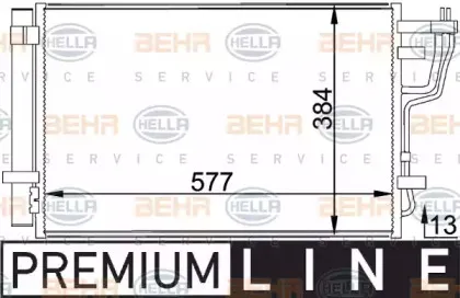 8FC 351 318-441 HELLA Конденсатор, кондиционер 8FC 351 318-441 HELLA Конденсатор, кондиционер