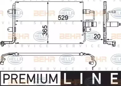 8FC 351 318-581 HELLA Конденсатор, кондиционер 8FC 351 318-581 HELLA Конденсатор, кондиционер