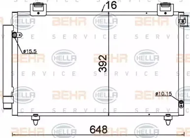 8FC 351 318-731 HELLA Конденсатор, кондиционер 8FC 351 318-731 HELLA Конденсатор, кондиционер