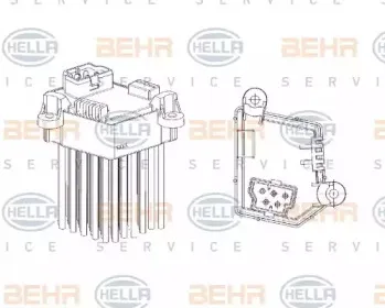 5HL 351 321-191 HELLA Регулятор, вентилятор салона 5HL 351 321-191 HELLA Регулятор, вентилятор салона