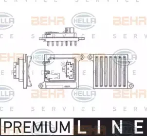 5HL 351 321-241 HELLA Регулятор, вентилятор салона 5HL 351 321-241 HELLA Регулятор, вентилятор салона
