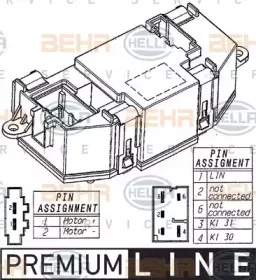 5HL 351 321-521 HELLA Регулятор, вентилятор салона 5HL 351 321-521 HELLA Регулятор, вентилятор салона