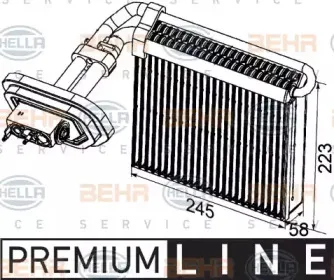 8FV 351 330-791 HELLA Испаритель, кондиционер 8FV 351 330-791 HELLA Испаритель, кондиционер