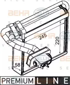8FV 351 331-231 HELLA Испаритель, кондиционер 8FV 351 331-231 HELLA Испаритель, кондиционер