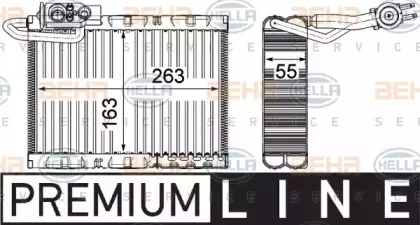 8FV 351 331-521 HELLA Испаритель, кондиционер 8FV 351 331-521 HELLA Испаритель, кондиционер