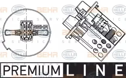 9ML 351 332-281 HELLA Сопротивление, вентилятор салона 9ML 351 332-281 HELLA Сопротивление, вентилятор салона