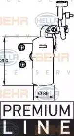 8FT 351 335-111 HELLA Осушитель, кондиционер 8FT 351 335-111 HELLA Осушитель, кондиционер