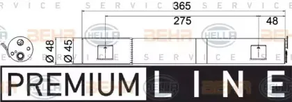 8FT 351 335-191 HELLA Осушитель, кондиционер 8FT 351 335-191 HELLA Осушитель, кондиционер