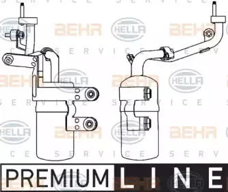 8FT 351 335-261 HELLA Осушитель, кондиционер 8FT 351 335-261 HELLA Осушитель, кондиционер