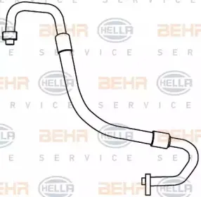 9GS 351 337-461 HELLA Трубопровод высокого / низкого давления, кондиционер 9GS 351 337-461 HELLA Трубопровод высокого / низкого давления, кондиционер