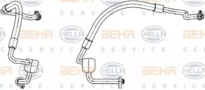 9GS 351 338-551 HELLA Трубопровод низкого давления, кондиционер 9GS 351 338-551 HELLA Трубопровод низкого давления, кондиционер