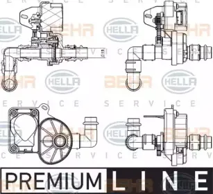 9XL 351 341-051 HELLA Регулирующий клапан охлаждающей жидкости 9XL 351 341-051 HELLA Регулирующий клапан охлаждающей жидкости