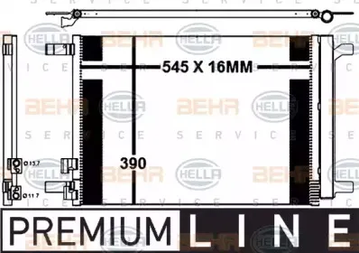 8FC 351 343-111 HELLA Конденсатор, кондиционер 8FC 351 343-111 HELLA Конденсатор, кондиционер