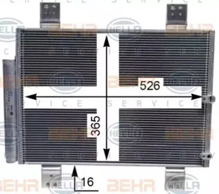 8FC 351 343-694 HELLA Конденсатор, кондиционер 8FC 351 343-694 HELLA Конденсатор, кондиционер