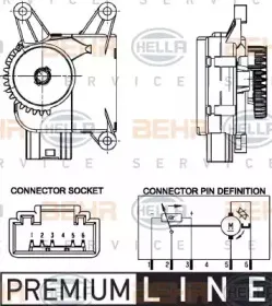 6NW 351 344-021 HELLA Регулировочный элемент, смесительный клапан 6NW 351 344-021 HELLA Регулировочный элемент, смесительный клапан