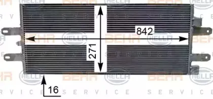 8FC 351 344-301 HELLA Конденсатор, кондиционер 8FC 351 344-301 HELLA Конденсатор, кондиционер