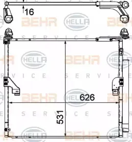 8FC 351 344-574 HELLA Конденсатор, кондиционер 8FC 351 344-574 HELLA Конденсатор, кондиционер