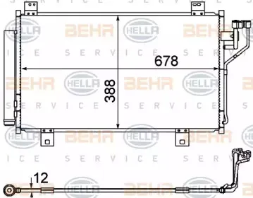 8FC 351 344-604 HELLA Конденсатор, кондиционер 8FC 351 344-604 HELLA Конденсатор, кондиционер