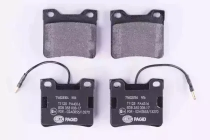 8DB 355 008-171 HELLA Комплект тормозных колодок, дисковый тормоз 8DB 355 008-171 HELLA Комплект тормозных колодок, дисковый тормоз