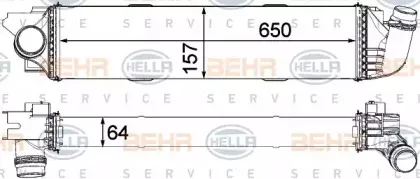 8ML 376 701-571 HELLA Интеркулер 8ML 376 701-571 HELLA Интеркулер