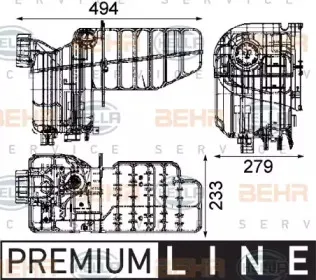 8MA 376 705-461 HELLA Компенсационный бак, охлаждающая жидкость 8MA 376 705-461 HELLA Компенсационный бак, охлаждающая жидкость