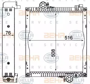 8MK 376 710-014 HELLA Радиатор, охлаждение двигателя 8MK 376 710-014 HELLA Радиатор, охлаждение двигателя